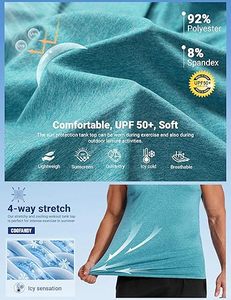 เสื้อกล้ามออกกำลังกายผู้ชายแบบแห้งเร็ว ไม่มีแขน - Product Image 4
