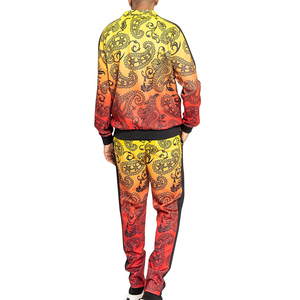 Ensemble de survêtement d'hiver pour homme, coupe-vent, 100% polyester, 2 pièces, veste zippée et pantalon, vêtements de sport hip-hop - Product Image 6