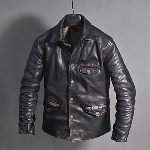 Mens <b>Genuine</b> Leather Jacket Premium Durable Classic Stylish Outerwear - Product Image 4