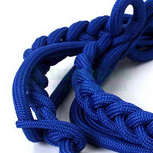 High Quality Classical Style Ceremonial Uniform Aiguillette Braided 100% Polyester Luxury Shoulder <b>Whistle</b> Cord with Metal Tips - Product Image 3