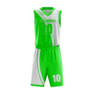 Uniformes de Baloncesto Personalizados para Hombre, Diseño Sublimado de Alta Calidad OEM, Cuello en V, Sin Mangas, Talla Personalizada, 100% Transpirables para Verano - Product Image 5