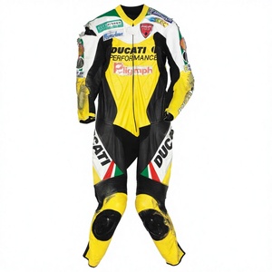 Traje de Motociclismo Paolo Casoli Rucati AMA Supersport de 1 Pieza, Cuero Vacuno/Canguro, para Pista/Conducción, Mono/Mono de Motociclismo para Motociclistas - Product Image 1