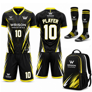 Custom Breathable Soccer Uniform Kit Jersey Shorts Socks Backpack Set Sublimation Football Team Wear Unisex Adult Custom Logo - Product Image 2