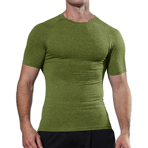 T-shirt homme uni pas cher 100% polyester à séchage rapide, impression par sublimation personnalisée avec logo, t-shirt sport unisexe pour homme - Product Image 1