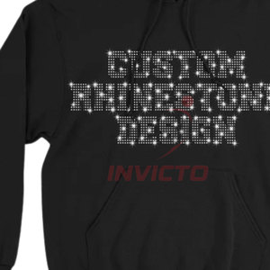 Lightweight Rhinestone <b>Hoodies</b> With <b>Soft</b> Fabric Cotton Blended Rhinestone <b>Hoodies</b> For Comfort - Product Image 5