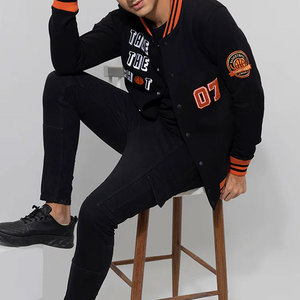 แจ็คเก็ตวาร์ซิตี้ผ้าฟลีซสีตามสั่ง คุณภาพดีที่สุด แจ็คเก็ตเบสบอลแบบ Letterman สำหรับผู้ใหญ่และเด็ก ไซส์ใหญ่พิเศษ สำหรับขายออนไลน์ - Product Image 2