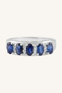Anillo de Esmeralda y Diamantes en Plata de Ley 92.5 KLSR-11817 - Product Image 4