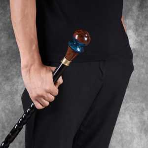 Canne de marche de luxe faite à la main avec poignée en corne durable et écologique pour hommes et seniors, usage extérieur - Product Image 4