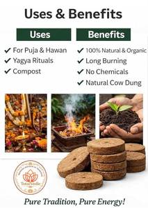 Total Vedic GSR-TV-1002 Pasto de Estiércol de Vaca Orgánico en Pastillas y Polvo, Fertilizante y Combustible Ecológico de Biomasa - Product Image 5
