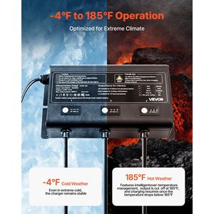 Caricabatterie intelligente a 3 porte 5A 12V per batterie agli ioni di litio, impermeabile IP68, per imbarcazioni marine - Product Image 5