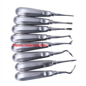Juego de Elevadores Quirúrgicos Dentales de Alta Calidad BISONS, Kit de Herramientas para Extracción de Dientes, Juego de Elevadores de Acero Inoxidable Alemán - Product Image 3