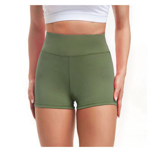 Shorts de Yoga de Compresión de Alta Calidad, Sólidos, Personalizados, Transpirables, Ecológicos, con Colores y Logotipo Personalizados, Talla Personalizada, Estilo Booty Short - Product Image 1