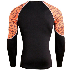 เสื้อรัดกล้ามเนื้อแขนยาว MMA BJJ ป้องกันรังสียูวี 50 สำหรับผู้ชาย พิมพ์ลายดิจิตอลตามสั่ง ออกแบบโลโก้เองได้ ขายส่ง ปี 2026  แบบซับลิเมชั่นเต็มตัว - Product Image 2