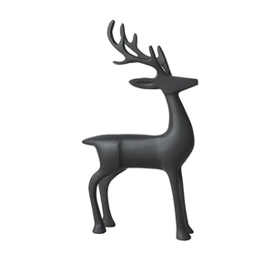 Adorno de Metal con Forma de Ciervo, Llavero de Latón Sólido Realista, Estatua de Reno Vintage, Bonito Regalo de Navidad - Product Image 2