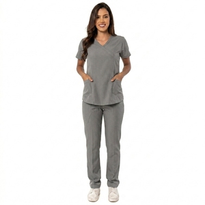 <b>Plus</b> <b>Size</b> Nurse Jogger <b>Scrubs</b> Uniforms Stretch Woven Customized Work Wear Hospital Uniform Sets Private Label Comfortable Quick - Product Image 3