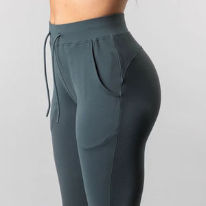 Women's Plus Size Winter Warm Breathable Cotton Fleece Pants Custom Printed <b>Lace</b> Fur Lining Drawstring <b>Elastic</b> Thick Joggers - Product Image 4