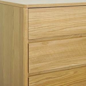 Cómoda de Madera Estilo Japandi, Muebles de Dormitorio, Cajonera de Madera de Caucho con 5 Cajones, Fabricante OEM/ODM de Vietnam - Product Image 2