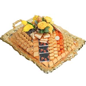 Bandeja de Servir de Metal Dorado de Calidad Superior para Dulces de Chocolate con Asa, Plato de Servir Único para Dulces de Chocolate a un Precio Excelente - Product Image 5