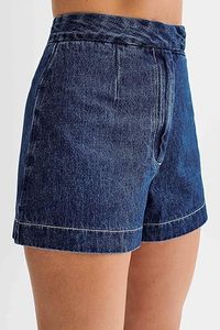 Nouvel ensemble décontracté en jean et coton avec haut sans manches et short coupe décontractée pour les vacances d'été - Product Image 4