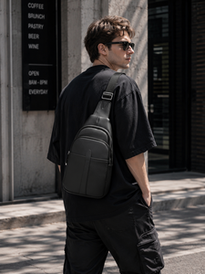 TRUST DEFENDER TDC006 - Bolsa Deportiva Impermeable para Pecho/Hombro, Antirrobo, GPS, Microfibra, Cuero Sintético, Gran Capacidad, Unisex - Product Image 5