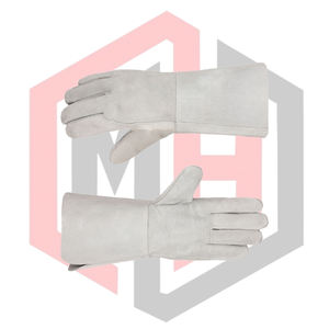 Gants de travail en cuir souple résistants à la chaleur pour soudage TIG/MIG, protection anti-coupure et anti-déchirure, avec manchette de sécurité - Product Image 6