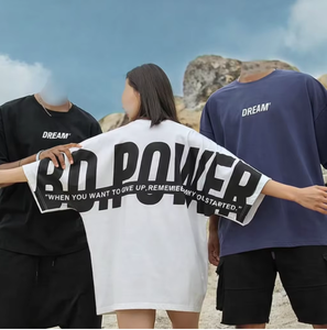 เสื้อยืดโอเวอร์ไซส์สไตล์สตรีทแวร์สำหรับผู้ชาย ทรงหลวม พิมพ์ลายดิจิทัล ระบายอากาศได้ดี เป็นมิตรต่อสิ่งแวดล้อม - Product Image 1