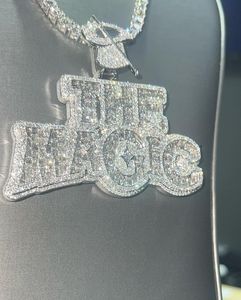 จี้เงินแท้ 925 ประดับเพชรโมอิสซาไนต์ VVS ระดับพรีเมียม ดีไซน์ฮิปฮอป พร้อมตัวอักษรตามสั่งและตัวเลข  พร้อมห่วงคล้อง - Product Image 5