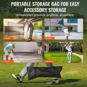 Rete da Golf Portatile per Allenamento Domestico 10.8x7ft, Rete Gigante per Pratica di Colpi con Supporto Portatile per Uso Interno/Esterno - Product Image 6