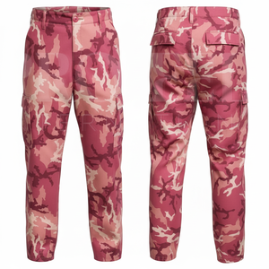 All Over Printed Camouflage Pattern <b>Cargo</b> Pants Men Casual Outdoor <b>Trousers</b> Multi Pocket Cotton Blend Whole Sale OEM ODM Pants - Product Image 6