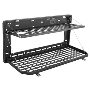 Tavolo per Portellone Jeep Wrangler JK 2007-2024 in Acciaio al Carbonio Pieghevole con Pannello Molle a Doppio Strato, Tavolo Ribaltabile da 100 Libbre per Montaggio Posteriore - Product Image 1
