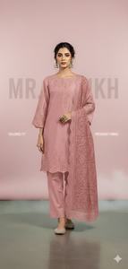 Shalwar Kameez de algodón bordado, muy vendido, para mujer, ropa de verano, conjunto de 3 piezas, listo para usar, talla grande. - Product Image 2