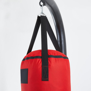 Sac de boxe en tissu Oxford rouge, rempli de sable, avec fermeture éclair, pour entraînement d'arts martiaux pour adultes - Product Image 6