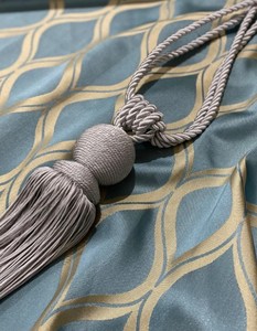 Curtain Tie Backs: Natural Rope & Cotton Tassel <b>Tiebacks</b> - Product Image 1