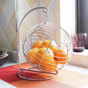 Corbeille à fruits en acier inoxydable de qualité supérieure pour comptoir de cuisine, avec un design élégant en fil ouvert et une structure respirante - Product Image 6