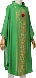 Túnica de Sacerdote Transpirable de Nuevo Diseño en Color Verde con Diseños Impresos, Vestimenta Clerical, Vestimenta para Sacerdotes, Logotipo Personalizado - Product Image 4