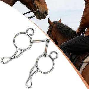 บิตม้าแบบ Snaffle Hollow วงแหวนขนาดใหญ่ อุปกรณ์ฝึกม้าระดับมืออาชีพ สำหรับการฝึกเดรสสาจ การแข่งขัน การขี่ม้า และอุปกรณ์ขี่ม้าประจำวัน - Product Image 5