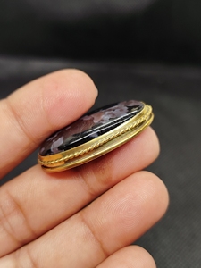 Nouvel Arrivage gabru jasper Cabochon rainuré en laiton, Pierre précieuse en vrac de qualité supérieure pour la lithothérapie, pour bijoux, pendentifs et breloques de mode - Product Image 3