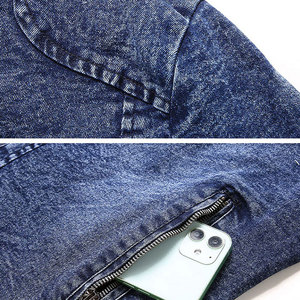 Veste en cuir pour homme, service OEM, col montant, logo frontal, haute qualité, style streetwear décontracté pour l'hiver - Product Image 6