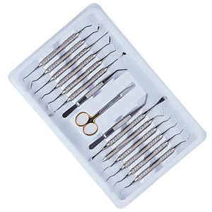 Kit chirurgical parodontal manuel réutilisable en acier inoxydable certifié CE Classe I, instruments de pont osseux, ostéotome, élévateur de sinus - Product Image 6