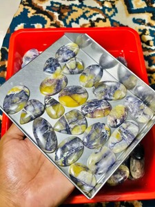 Piedra de Tiffany Cabujón, Formas Mixtas y Todos los Tamaños, Gema Suelta Curativa Hecha a Mano, Suave, Increíble, Ideal para Joyería - Product Image 2