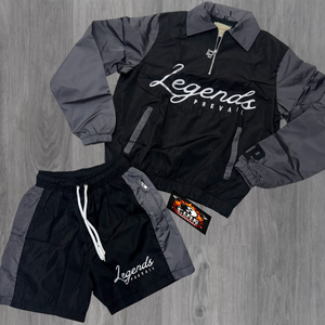 Conjunto de Chaqueta Cortavientos y Pantalones Cortos al por Mayor para Hombre, Conjunto Casual de Dos Piezas para Hombre, Ropa de Verano 2025, Conjunto de Pantalones Cortos de Algodón para Hombre, Servicio OEM - Product Image 2