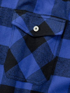 Camisa de Franela para Hombre de Alta Calidad, Tela de Franela de Algodón, Manga Larga, Diseño a Cuadros Personalizado, Estilo Casual Otoñal con Broches, Camisa de Franela Moderna para Hombre - Product Image 3