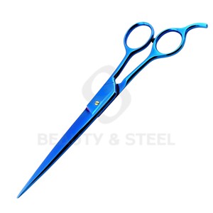 Professional Neon Green and Black Hair Cutting Scissors with Sharp Straight Blades and Ergonomic Triple <b>Ring</b> Handle - Product Image 6