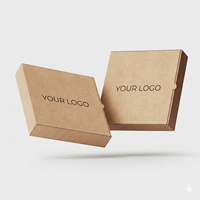 Boîtes à pizza jetables en carton ondulé de 2 mm d'épaisseur, gaufrage flexographique, emballages alimentaires personnalisés pour livraison à emporter, cartons OEM