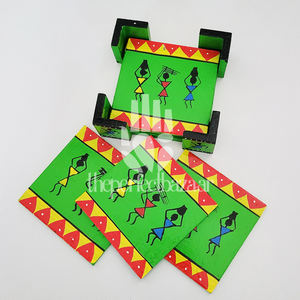 Cesta de Madera Multicolor, Marca theperfectbazaar, Decoración para el Hogar, Hecha en Uttar Pradesh - Product Image 4