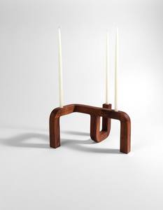 Support à gâteau en bois artisanal unique à 2 niveaux avec un design artistique, idéal pour offrir en cadeau, pour la décoration de la maison ou la présentation de desserts. - Product Image 5