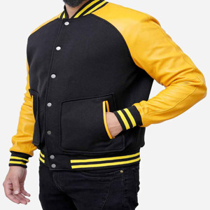 Men's High Quality Casual <b>Winter</b> Wool Bomber Jacket Breathable Polyester Crocheted Windproof Fur <b>Decoration</b> Zipper Plus Size - Product Image 4