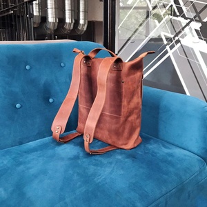 Bolso de Piel para Portátil de Lujo, Impermeable, Antirrobo, Estilo Vintage, Mochila de Viaje, Piel Auténtica, Múltiples Bolsillos, LBP-0306 - Product Image 2