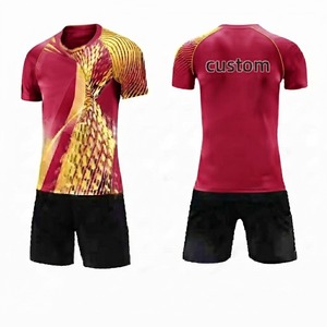 Camiseta de Fútbol Personalizada para Hombre, Unisex, Transpirable, 100% Poliéster, Malla Antibacteriana, Anti-UV, Ecológica, Cuello Redondo, Manga Corta - Product Image 1