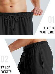 Shorts Cargo Décontractés d'Été pour Hommes en Coton Respirant Léger avec Taille Élastique et Cordon de Serrage, Multi-Poches, pour Activités de Plein Air et Voyage, Couleur Unie - Product Image 5